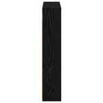 vidaXL Armoire murale de salle de bain Chêne Noir 40 x 10 x 50 cm