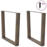 vidaXL Table à manger avec bord naturel 180x100x74cm bois massif chêne