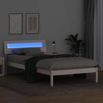 vidaXL Cadre de lit Blanc 80 x 200 cm Bois massif en pin