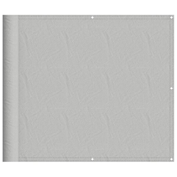 vidaXL Écran de balcon gris clair 90x300 cm 100  polyester oxford