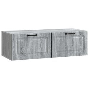 vidaXL Meuble TV mural Sonoma gris 98 x 41 x 30 cm Bois d'ingénierie