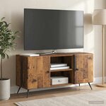 vidaXL Meuble TV 102 x 34 5 x 50 cm Bois ancien Bois d'ingénierie