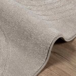 vidaXL Tapis de surface Carré HUARTE Beige 200 x 200 cm Polyester