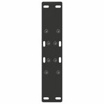 vidaXL Pieds de table basse en forme de A  2 pièces  noir  50 x (42-43) cm  acier
