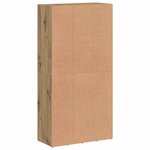 vidaXL Bibliothèque chêne artisanal 66x30x130 cm bois d'ingénierie