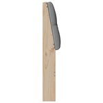 vidaXL Tête de lit capitonnée Gris clair 200 cm Pin massif
