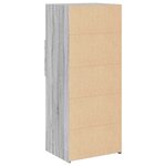 vidaXL Buffet haut sonoma gris 50x42 5x124 cm bois d'ingénierie