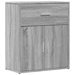 vidaXL Buffets 2 Pièces sonoma gris 60x31x70 cm bois d'ingénierie