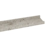 vidaXL Étagères murales 4 Pièces Gris béton 115x9x3 cm