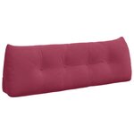 vidaXL Coussin de Dos Bordeaux 140 x 24 x 50 cm Velours