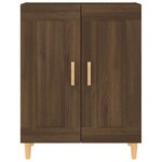vidaXL Buffet Chêne marron 69 5x34x90 cm Bois d'ingénierie