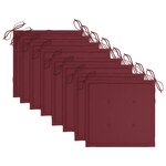 vidaXL Chaises pliables de jardin lot de 8 avec coussins Bois d'acacia