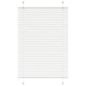 vidaXL Store plissé blanc 95x100 cm largeur du tissu 94 4 cm polyester