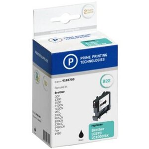 Cartouche jet d'encre noir pelikan (19 ml) compatible lc1000bk - lc970bk pelikan printing