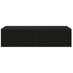 vidaXL Étagère murale avec tiroirs noir 60x26 5x15cm bois d'ingénierie