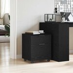 vidaXL Cabinet de Dossier Chêne noir 45 x 38 x 54 cm Bois d'ingénierie