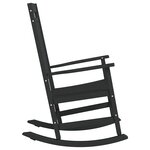 vidaXL Chaise à bascule Noir 65 x 84 x 114 cm Polyéthylène