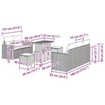 vidaXL Ensemble de canapé de jardin avec coussin 8 Pièces Gris polyrotin