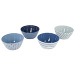 Bo-Camp Vaisselle 16 Pièces Mix & Match Mélamine Bleu