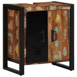 vidaXL Ensemble de mobilier de salle de bain avec étagère avec porte