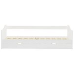 vidaXL Cadre de lit extensible sans matelas blanc bois de pin 90x200cm