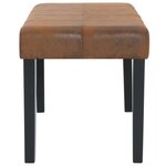 vidaXL Banc 106 cm Marron Similicuir daim