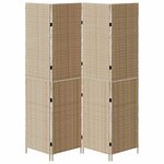 vidaXL Paravent Pliant Manuel Beige 196 x 200 cm polyrotin