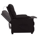 vidaXL Fauteuil inclinable Noir Similicuir