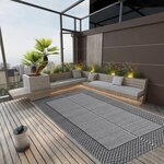 vidaXL Tapis d'extérieur Noir 140x200 cm PP