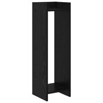 vidaXL Support de Plante 2 pièces Chêne noir 30 x 30 x 100 cm