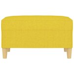vidaXL Repose-pied Jaune clair 70x55x41 cm Tissu