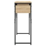 vidaXL Table console avec étagère chêne sonoma 105x30x75 cm