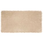 vidaXL Tapis en fausse Tafalla Beige 80 x 150 cm Polyester