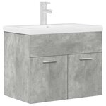 vidaXL Armoire lavabo de salle de bain avec bassin intégré et robinet