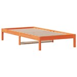 vidaXL Lit de jour sans matelas cire marron 90x200 cm bois pin massif