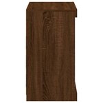 vidaXL Buffet avec lumières LED chêne marron 60 5x37x67 cm