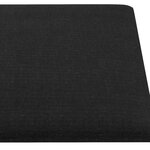 vidaXL Panneaux muraux 12 Pièces Noir 90x30 cm Tissu 3 24 m²