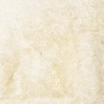 vidaXL Tapis Shaggy à poils longs NAVARRA crème 100x100 cm polyester