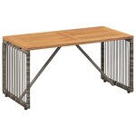 vidaXL Ensemble de meubles d'extérieur 9 Pièces Gris et Gris foncé