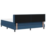 vidaXL Lit boxspring avec matelas avec matelas Bleu 180 x 200 cm