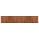 vidaXL Tapis rectangulaire marron 70x400 cm bambou