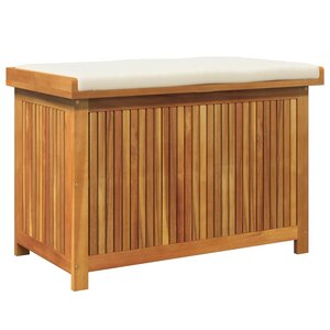 vidaXL Boîte à coussins d'extérieur 90x50x60 5 cm bois massif d'acacia