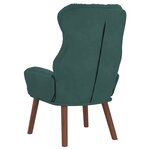 vidaXL fauteuil Vert foncé 69 x 74 x 93 cm Velours