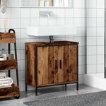 vidaXL Armoire lavabo vieux bois 60x30x60 cm bois d'ingénierie