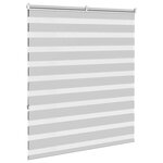 vidaXL Store zèbre gris clair largeur du tissu 115 9 cm polyester