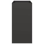 vidaXL Jardinière noir 40x80x80 cm acier