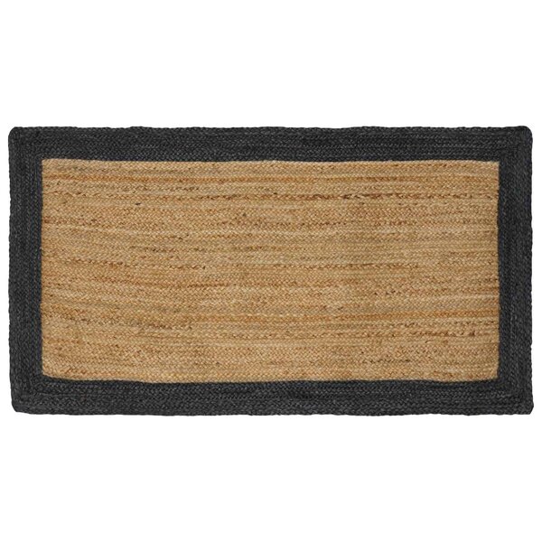 vidaXL Tapis de surface Gris foncé 80 x 150 cm Jute