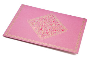 PAPERTREE TAJ Lot de 5 Enveloppes cadeau (A5) Fuchsia