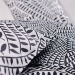 Parure de lit noir et blanc 260 x 240 cm