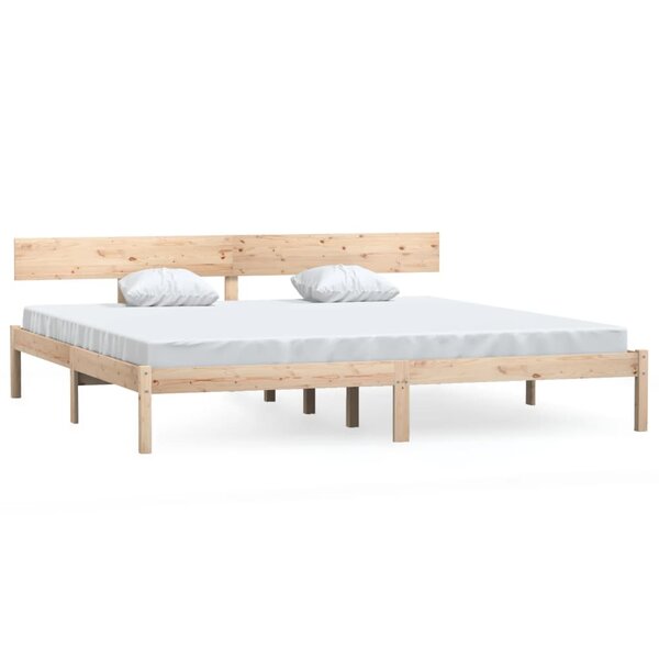 vidaXL Cadre de lit sans matelas bois massif